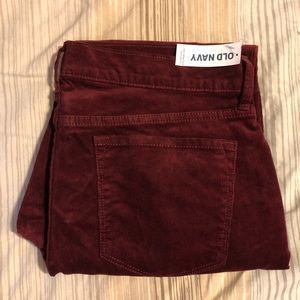 Cropped corduroy pants